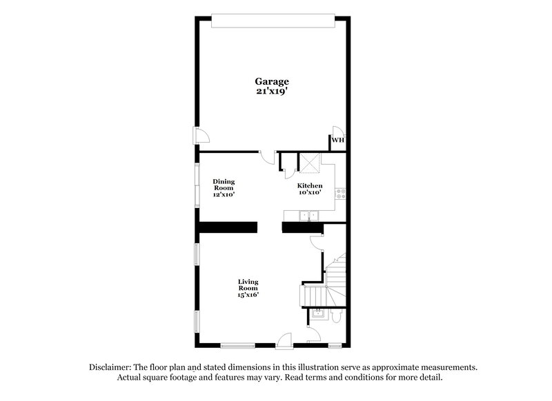 2,025/Mo, 7040 S 7th Ln Phoenix, AZ 85041 Floor Plan View