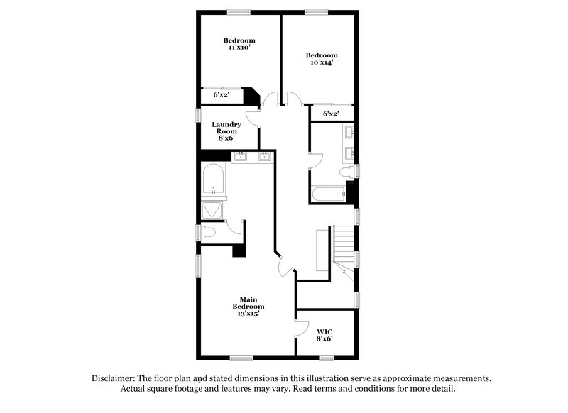 2,025/Mo, 7040 S 7th Ln Phoenix, AZ 85041 Floor Plan View 2