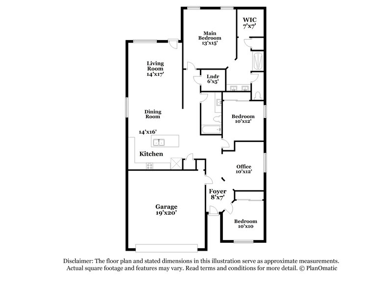 2,130/Mo, 8722 W Payson Rd Tolleson, AZ 85353 Floor Plan View