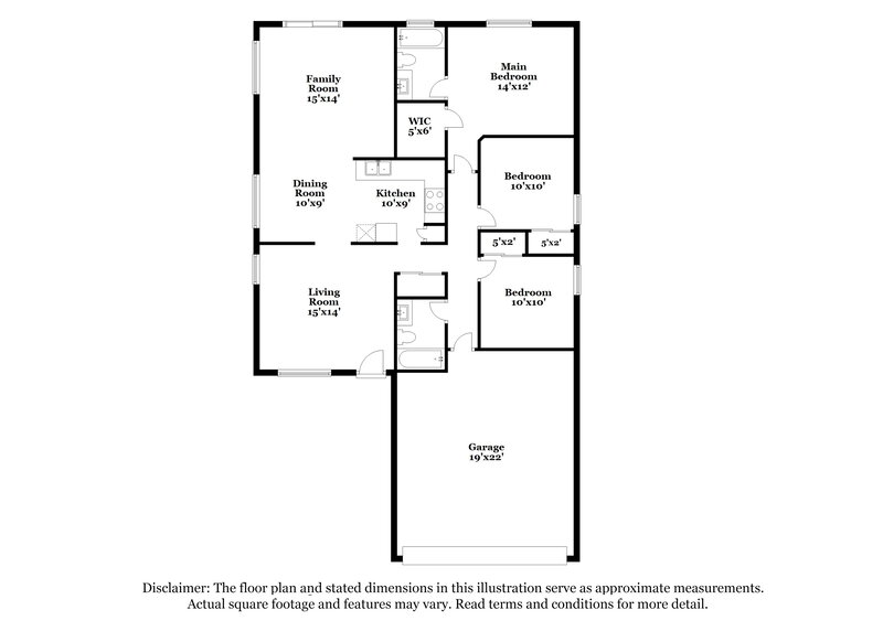 1,850/Mo, 14756 W Maui Ln Surprise, AZ 85379 Floorplan View