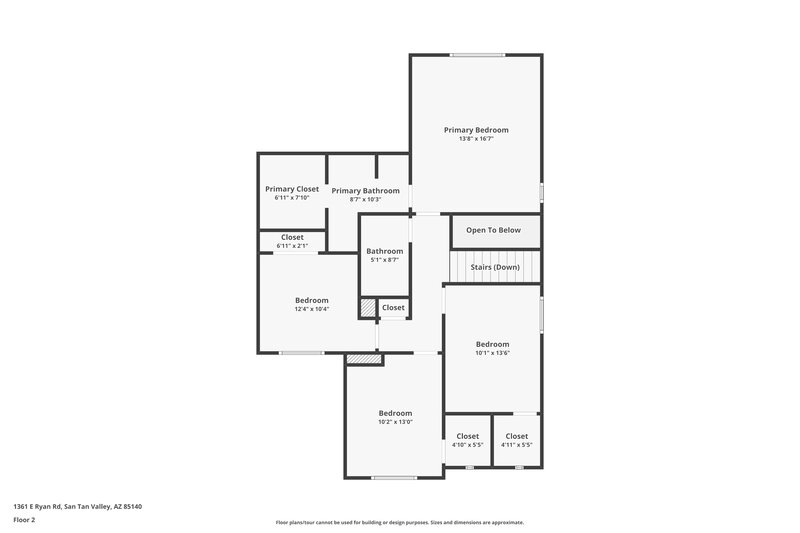 1,910/Mo, 1361 E Ryan Rd San Tan Valley, AZ 85140 Floor Plan View 2