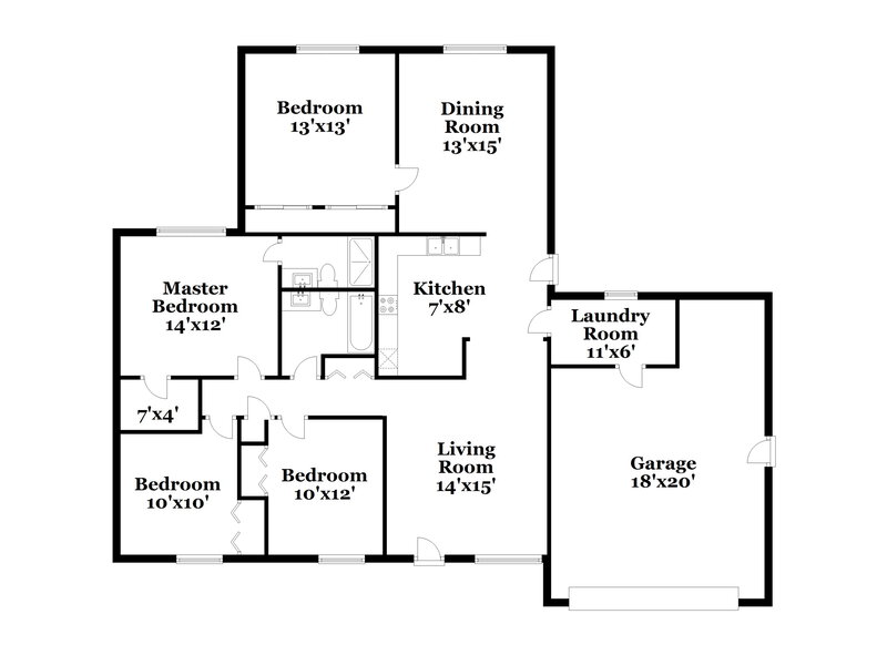 2,645/Mo, 3421 E Dragoon Ave Mesa, AZ 85204 Floor Plan View