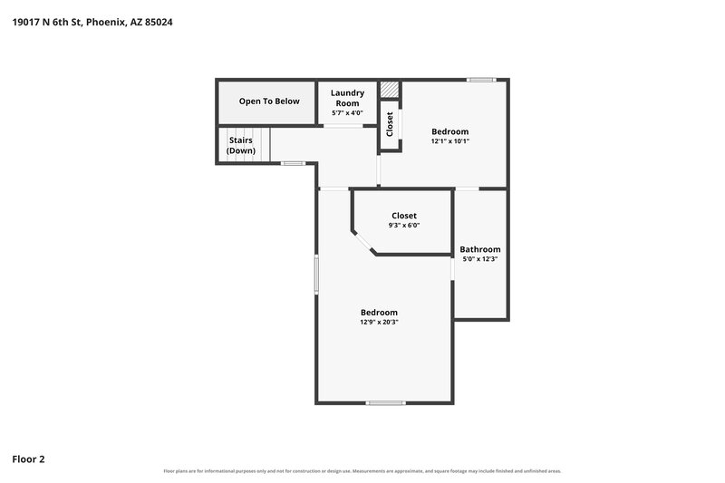 2,285/Mo, 19017 N 6th St Phoenix, AZ 85024 Floor Plan View