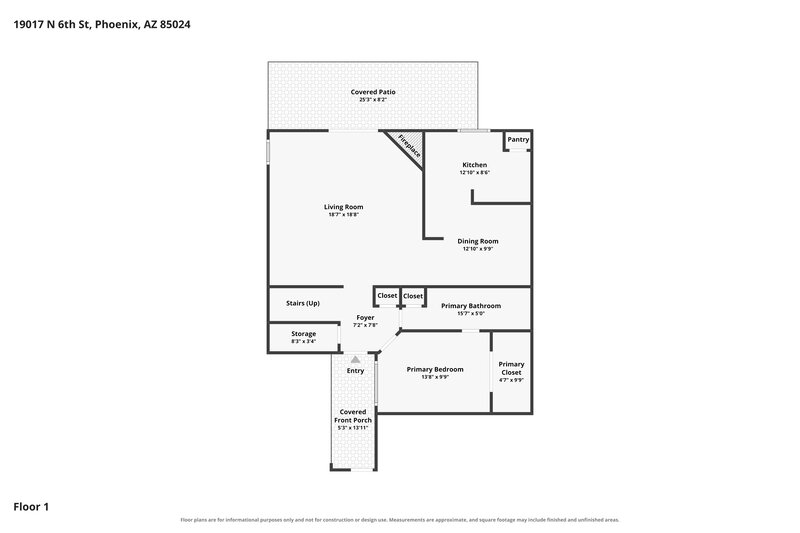 2,285/Mo, 19017 N 6th St Phoenix, AZ 85024 Floor Plan View 2