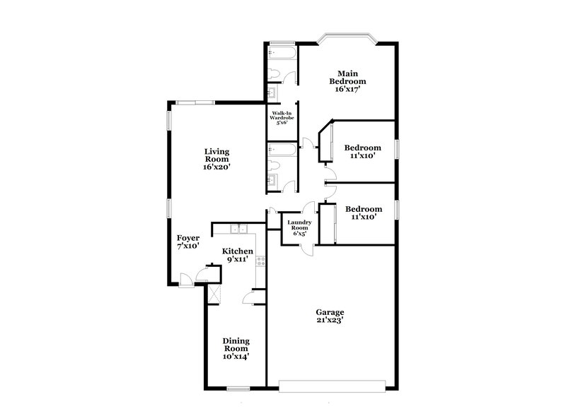 3,130/Mo, 21063 E Sonoqui Queen Creek, AZ 85142 Floor Plan View