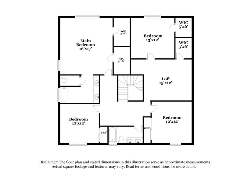 3,830/Mo, 14314 W Clarendon Avenue Goodyear, AZ 85395 Floor Plan View 2