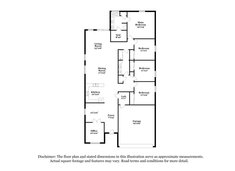 1,870/Mo, 30225 N Royal Oak Way San Tan Valley, AZ 85143 Floor Plan View