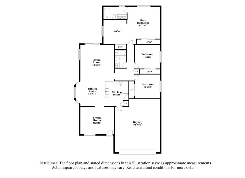 2,050/Mo, 11591 W Hubbell St Avondale, AZ 85392 Floorplan View