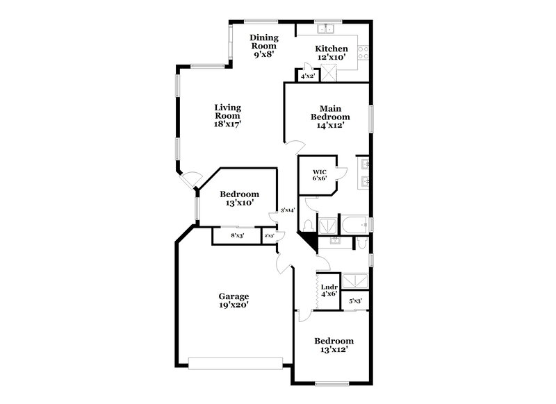 2,150/Mo, 14510 N 87th Ave Peoria, AZ 85381 Floor Plan View