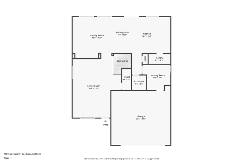2,635/Mo, 15895 W Supai Dr Goodyear, AZ 85338 Floor Plan View