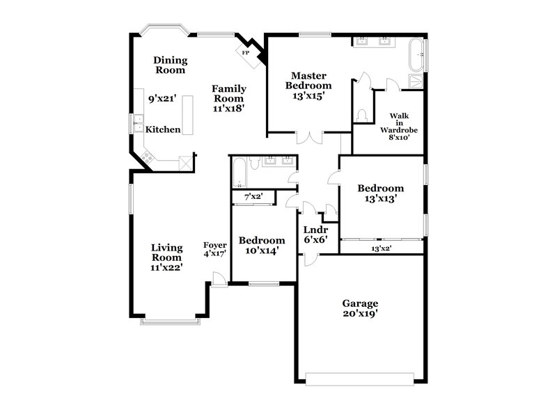 3,420/Mo, 6236 E Colby St Mesa, AZ 85205 Floor Plan View