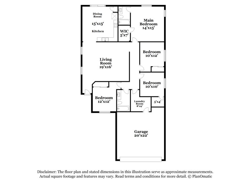 2,350/Mo, 27830 N 30th Ln Phoenix, AZ 85083 Floor Plan View