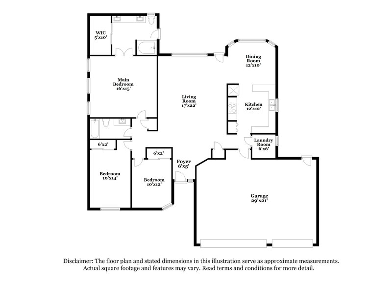 2,175/Mo, 12709 W Wilshire Dr Avondale, AZ 85392 Floor Plan View