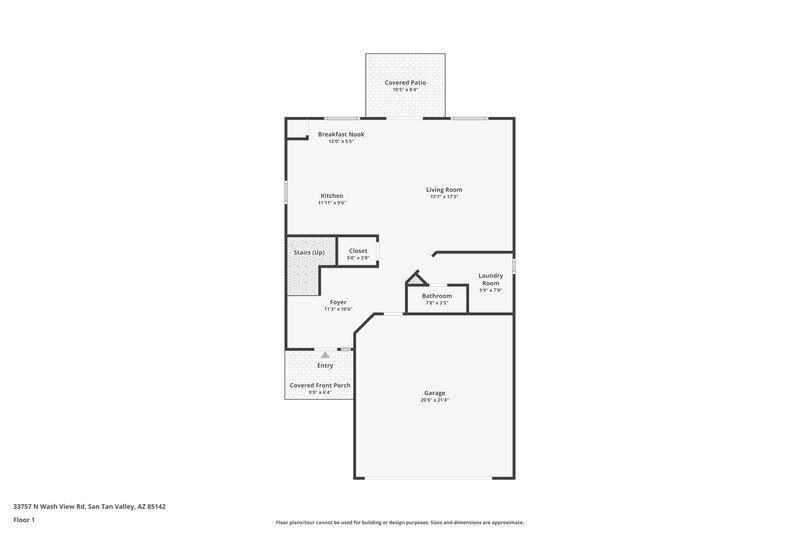 1,920/Mo, 33757 N Wash View Rd Queen Creek, AZ 85142 Floor Plan View