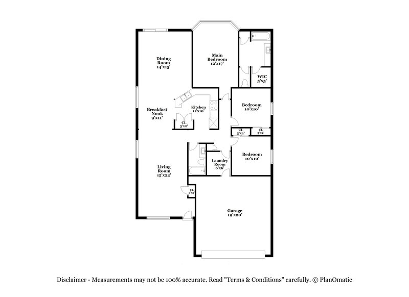 1,925/Mo, 1524 S 86th Ln Tolleson, AZ 85353 Floor Plan View