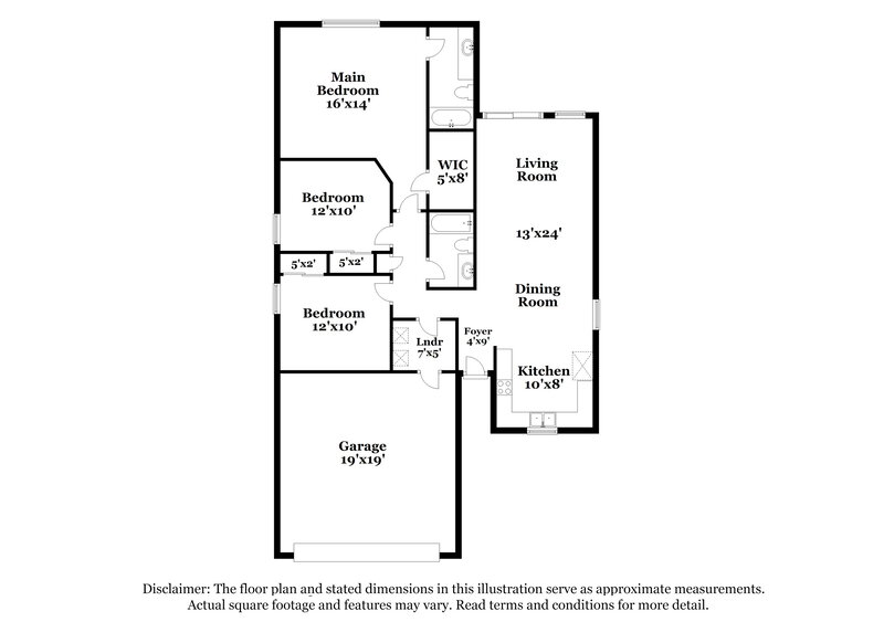 1,770/Mo, 1101 E Desert Rose Trl San Tan Valley, AZ 85143 Floor Plan View