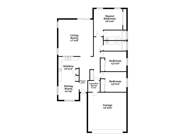1,745/Mo, 2489 E Olivine Road San Tan Valley, AZ 85143 Floor Plan View