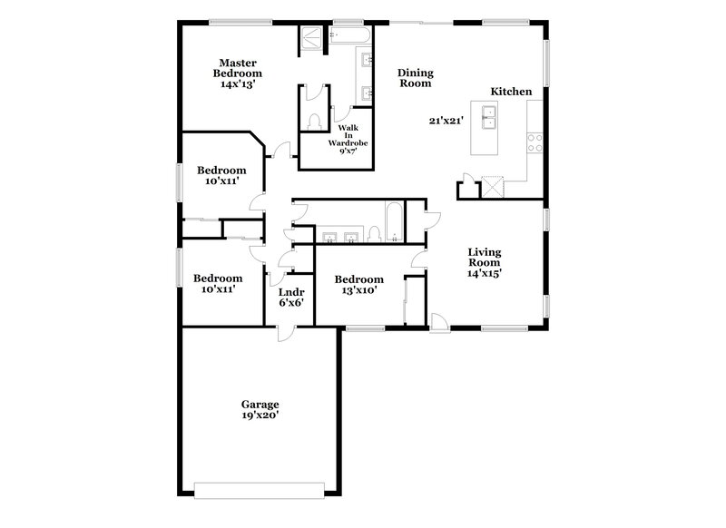 2,535/Mo, 1419 W Villa Theresa Dr Phoenix, AZ 85023 Floor Plan View