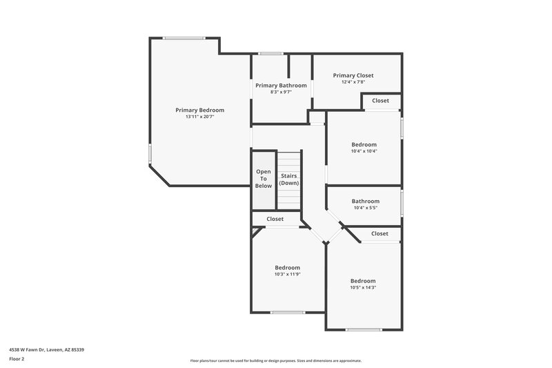 2,400/Mo, 4538 W Fawn Dr Laveen, AZ 85339 Floor Plan View 2