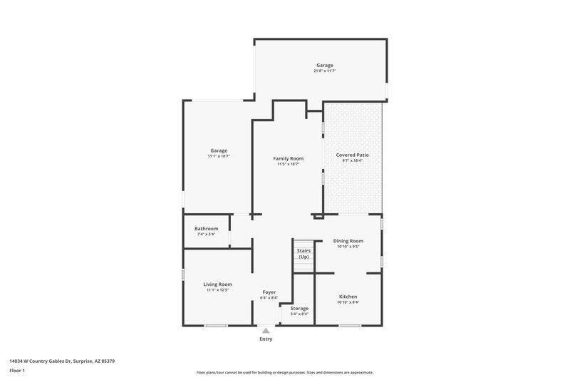 1,965/Mo, 14034 W Country Gables Dr Surprise, AZ 85379 Floor Plan View