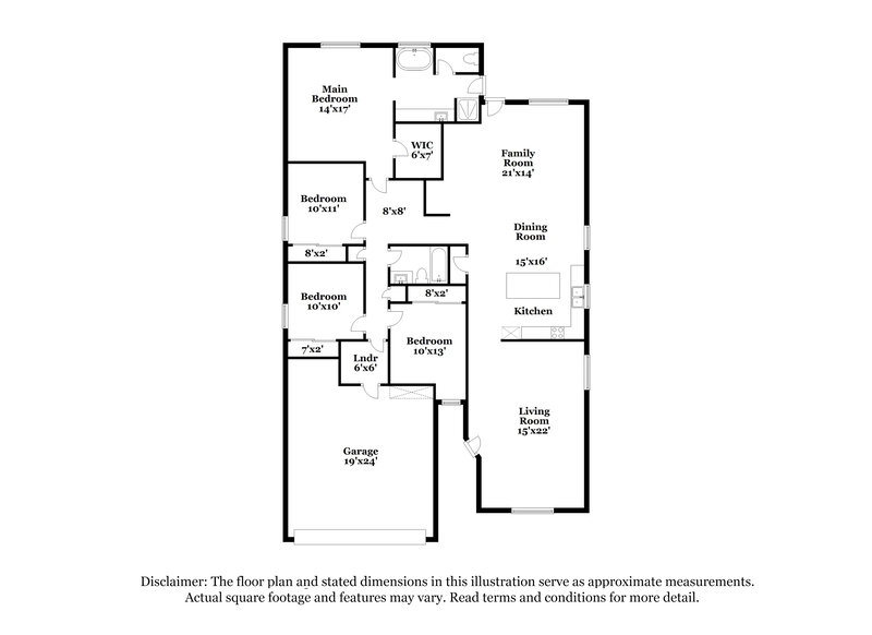 2,220/Mo, 11288 W Lily Mckinley Dr Surprise, AZ 85378 Floor Plan View