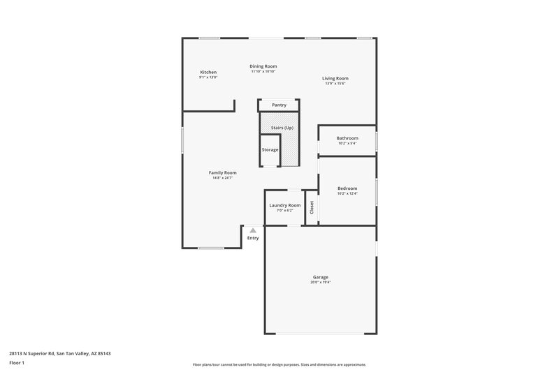 1,945/Mo, 28113 N Superior Rd San Tan Valley, AZ 85143 Floor Plan View