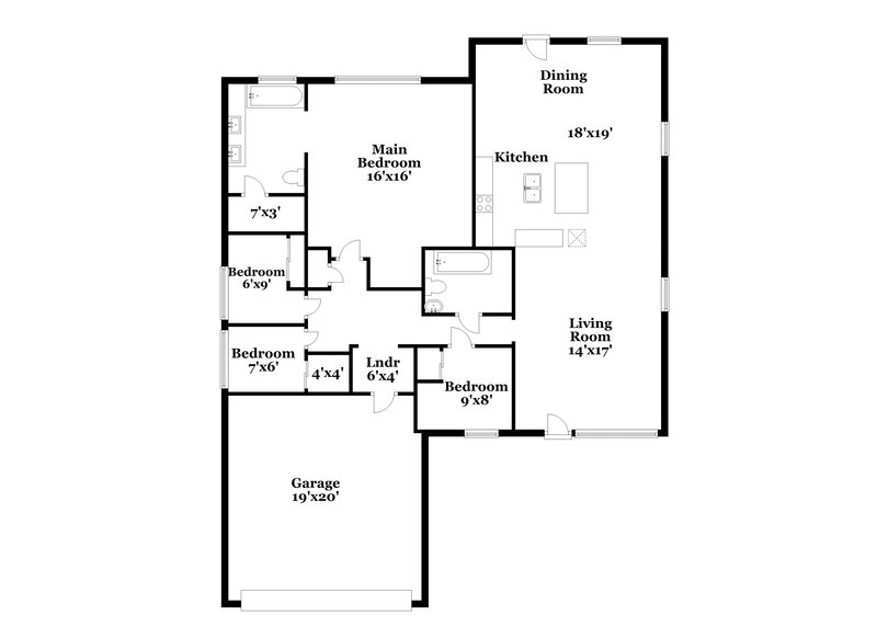 2,145/Mo, 8330 W Cocopah St Tolleson, AZ 85353 Floorplan View
