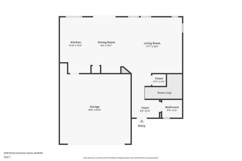 2,055/Mo, 8190 W Palo Verde Ave Peoria, AZ 85345 Floor Plan View