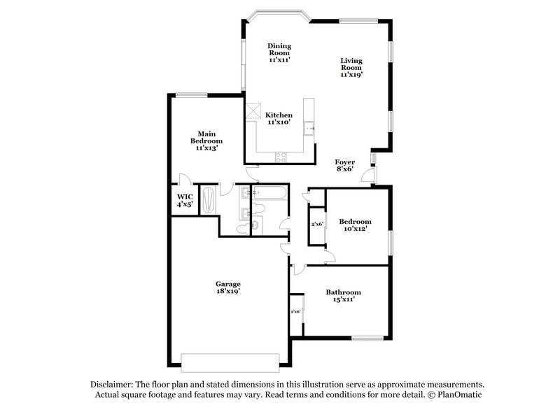 2,030/Mo, 8741 W Greenbrian Dr Peoria, AZ 85382 Floor Plan View
