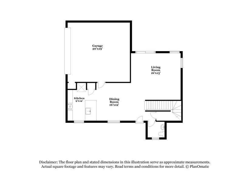 1,955/Mo, 8039 W Agora Ln Phoenix, AZ 85043 Floor Plan View