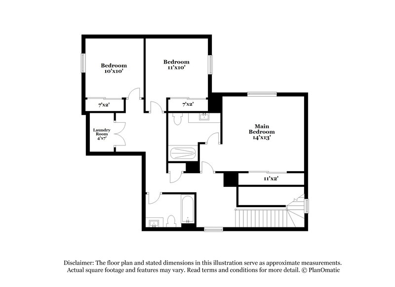 1,955/Mo, 8039 W Agora Ln Phoenix, AZ 85043 Floor Plan View 2