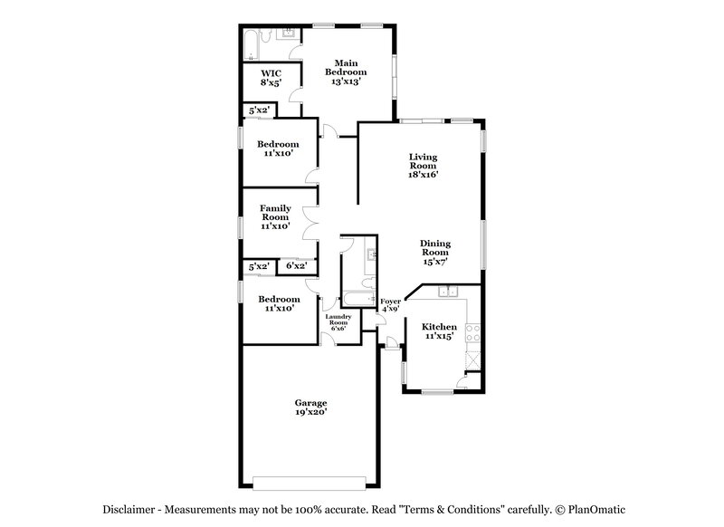 2,780/Mo, 13842 W Tara Ln Surprise, AZ 85374 Floor Plan View