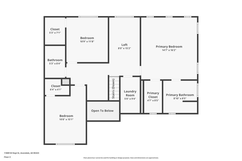 2,390/Mo, 11809 W Hopi St Avondale, AZ 85323 Floor Plan View 2