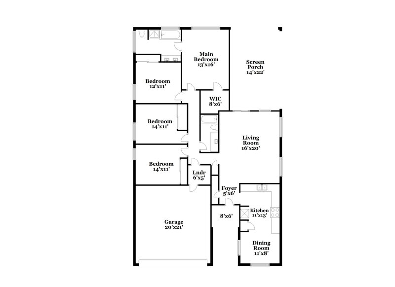 2,350/Mo, 1701 117th Dr Avondale, AZ 85323 Floor Plan View