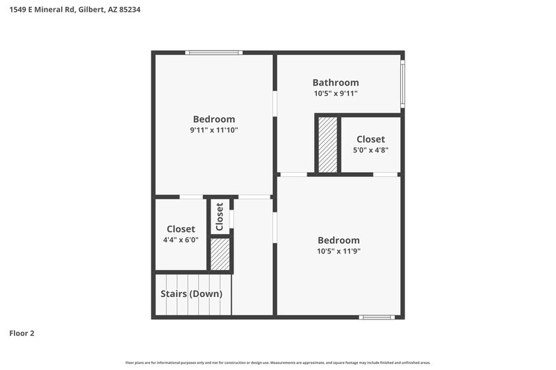 2,340/Mo, 1549 E Mineral Rd Gilbert, AZ 85234 Floor Plan View 2