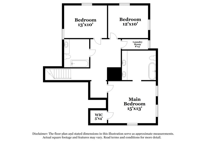 1,960/Mo, 3622 S 58th Dr Phoenix, AZ 85043 Floor Plan View