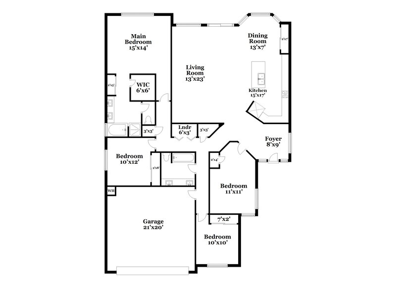 2,905/Mo, 1510 N Saddle St Gilbert, AZ 85233 Floorplan View