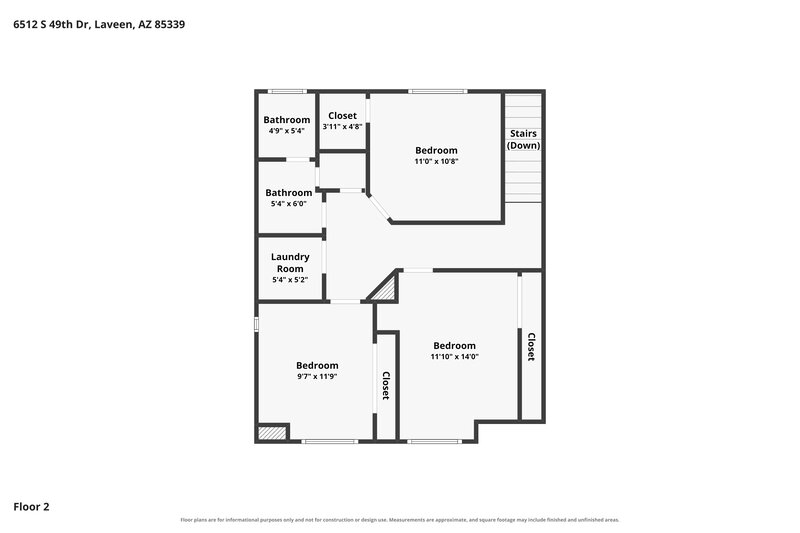 2,360/Mo, 6512 S 49th Dr Laveen, AZ 85339 Floor Plan View 2