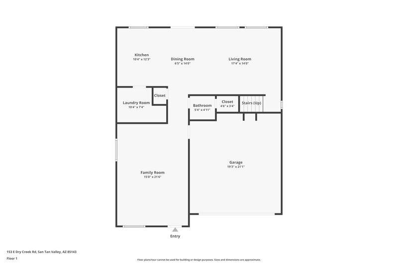 1,785/Mo, 153 E Dry Creek Rd San Tan Valley, AZ 85143 Floor Plan View