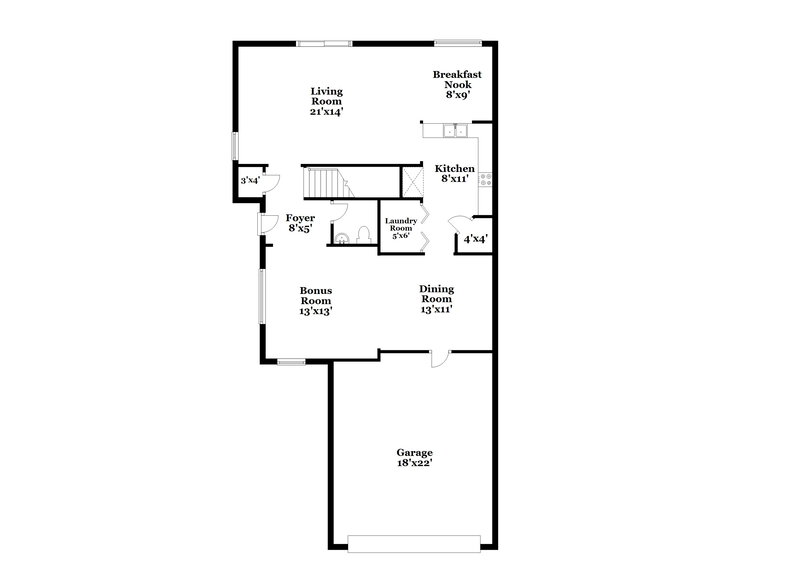 2,620/Mo, 521 N Red Rock St Gilbert, AZ 85234 Floor Plan View