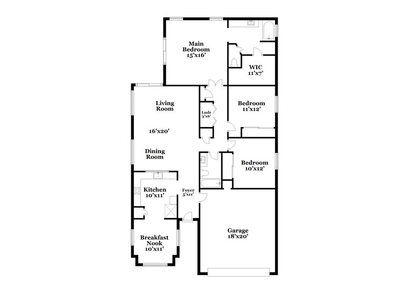 2,195/Mo, 11248 E Camino St Mesa, AZ 85207 Floor Plan View
