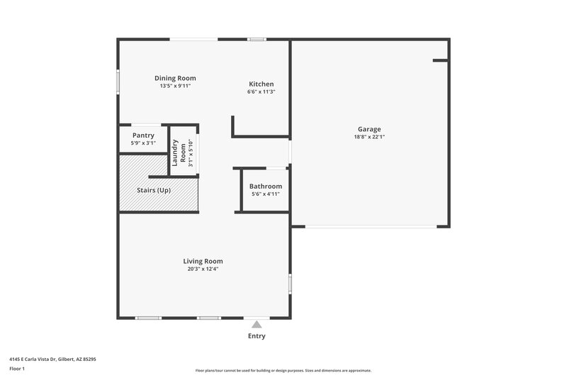 2,110/Mo, 4145 E Carla Vista Dr Gilbert, AZ 85295 Floor Plan View