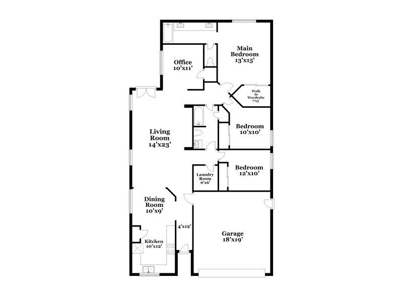 2,180/Mo, 27618 N 63rd Dr Phoenix, AZ 85083 Floor Plan View