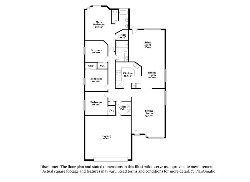 2,245/Mo, 20995 N 84th Dr Peoria, AZ 85382 Floor Plan View