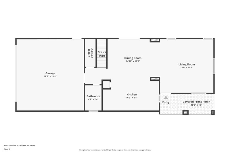 2,255/Mo, 129 E Catclaw St Gilbert, AZ 85296 Floor Plan View