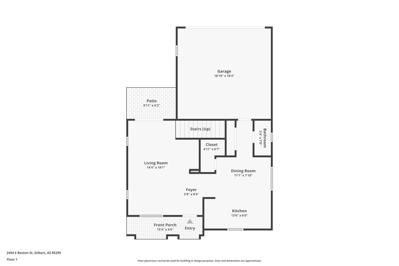 2,140/Mo, 2494 E Boston St Gilbert, AZ 85295 Floor Plan View