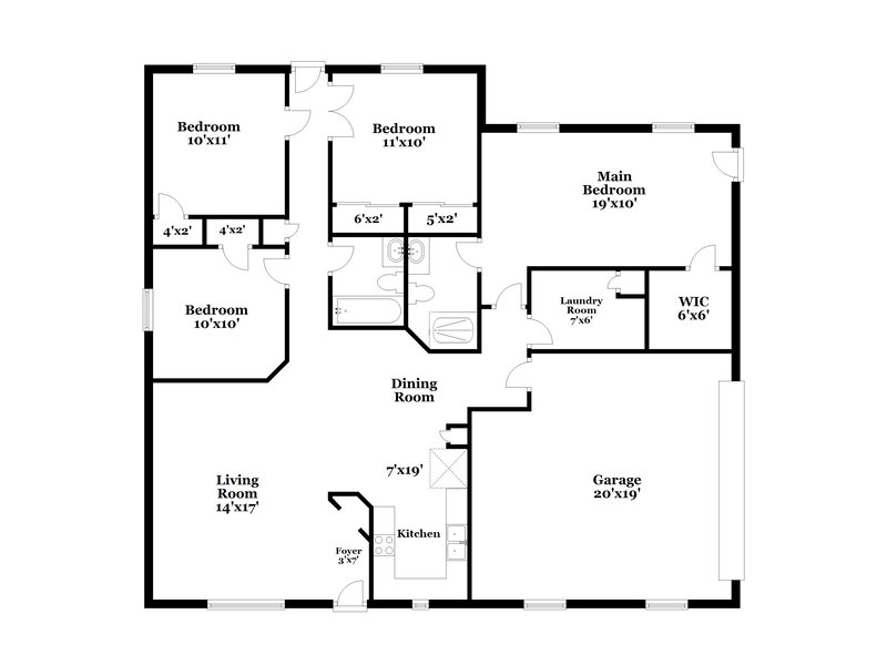 2,385/Mo, 2918 E Caballero St Mesa, AZ 85213 Floor Plan View