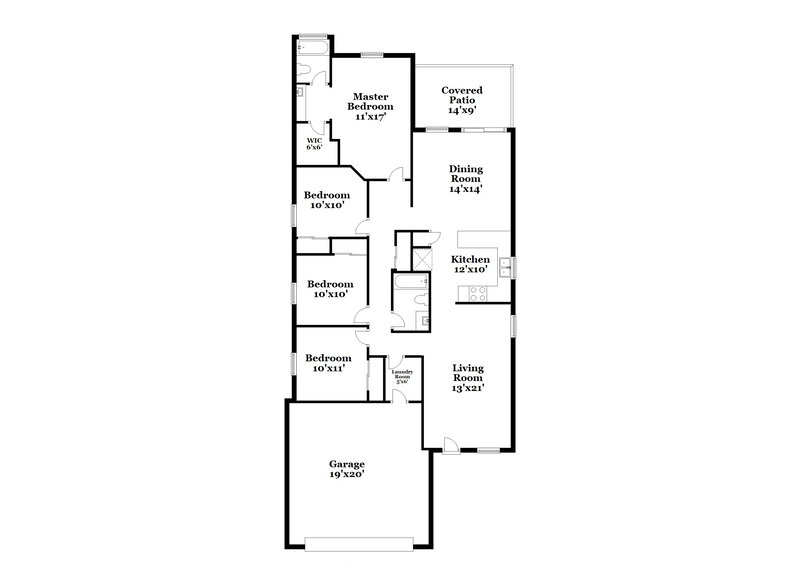 2,060/Mo, 15057 N Gil Balcome Ct Surprise, AZ 85379 Floor Plan View