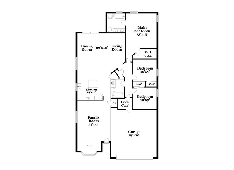 1,895/Mo, 16250 W Caribbean Ln Surprise, AZ 85379 Floor Plan View