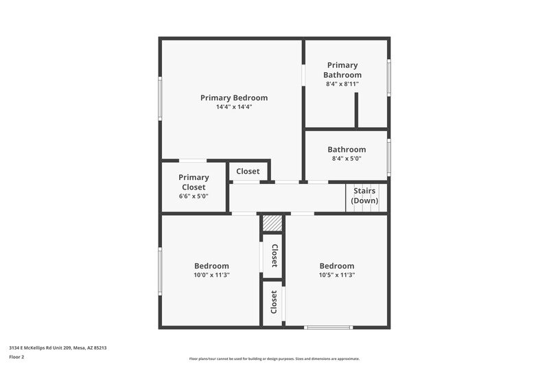 1,895/Mo, 3134 E McKellips Rd Unit 209 Mesa, AZ 85213 Floor Plan View 2
